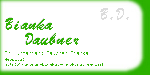 bianka daubner business card